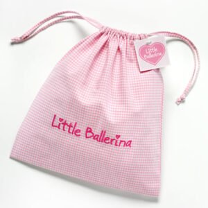 Large Gingham Shoe Bag