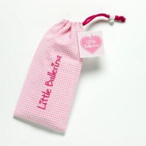 Small Gingham Shoe Bag